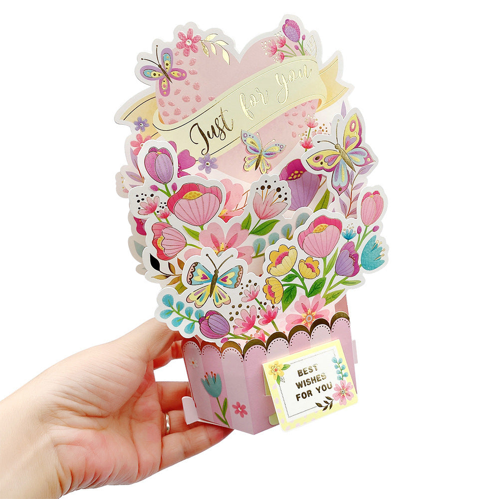 Wholesale Mother's Day 3D Paper Sculpture Greeting Card Decorative Ornaments